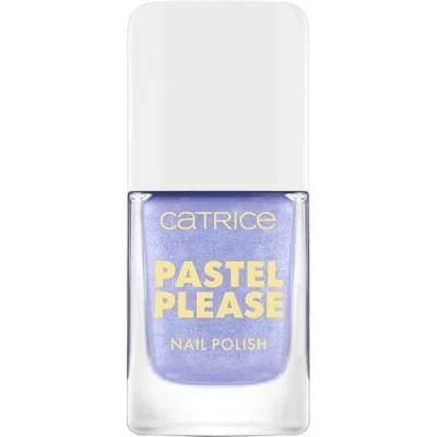 Bild av Catrice Pastel Please Nail Polish, nr 020, blå, långvarig, högpigmenterad, skimrande, färgintensiv, acetonfri, vegansk, utan mikroplastiska partiklar, parfym, 1 pack (10,5 ml)