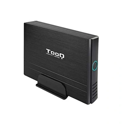 Bild av TooQ TQE 3520B hölje för 3,5 tums hårddiskar (IDE, SATA I/II/III, USB 2.0), aluminium, LED skärm, svart färg, 350 g.