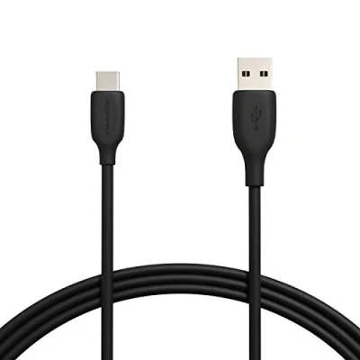Bild av Amazon Basics USB C till A 2.0 snabbladdningskabel, 480 Mbps hastighet, IF certifierad, för Apple iPhone 15, iPad, Samsung Galaxy, surfplattor, bärbara datorer, 1,83 m, svart