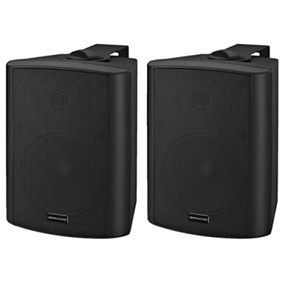 Bild av MONACOR MKA 50SET/SW aktivt 2 vägs stereo högtalarboxsystem, x 20 W svart