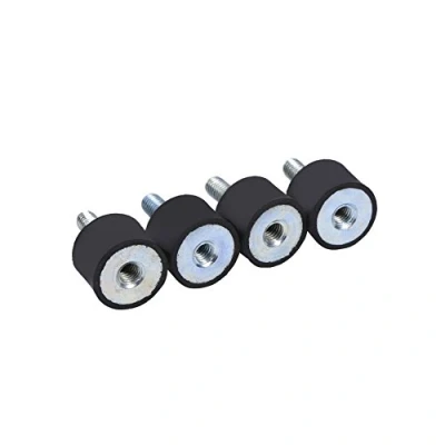 Bild av Anti vibration gummi stötdämpare dämpare tyst block isolator spole fästen cylindriska luftkompressorer dieselmotorer bensin vattenpumpar för bil båt paket med 4 (VD 20 x 15 M6 18)