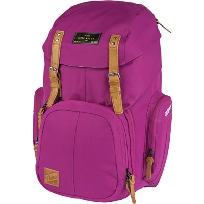 Bild av Nitro Weekender vardagsryggsäck med vadderat laptopfack, skolryggsäck, vandringsryggsäck inkl. våtfack, Grateful rosa, 42 L, Ryggsäck