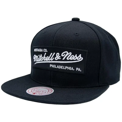 Bild av Mitchell &amp; Ness Snapback Cap NE18Z Märkt box logotyp svart