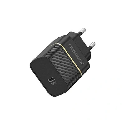 Bild av OtterBox USB C PD GaN EU Väggladdare 30W, snabbladdare för Smartphone och surfplatta, falltestad, tålig, Svart