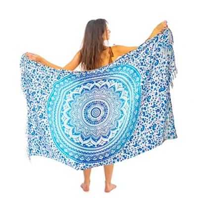 Bild av Strand Pareo för Kvinnor Bohemisk Sarong Baddräktsöverdrag Omlott Klänning Gobeläng Boho Chic Beach