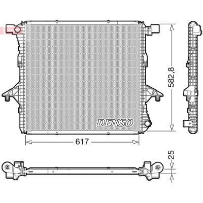 Bild av Kylare, motorkylning DENSO DRM32052