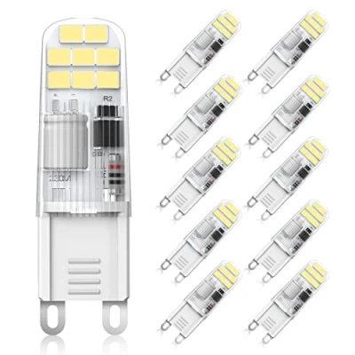 Bild av Eco.Luma LED lampa G9 kallvit 6000K 2W motsvarande 10 W 15 20 halogenlampor, flimmerfri, dimbar, AC 220 240V, 360 graders vinkel, pack