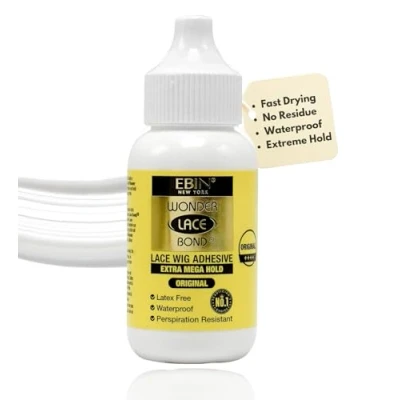 Bild av EBIN NEW YORK Wonder Lace Bond Extra Mega Hold 1,18oz förbättrad formel utan rester lätt att applicera snabbtorkande vattentät latexfri svettbeständig