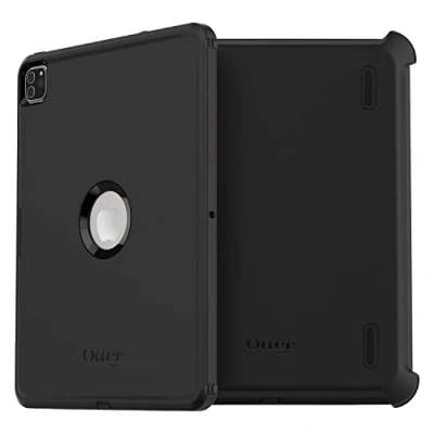 Bild av OtterBox Defender Case för iPad Pro 12.9 Tum (3:e gen/4:e gen/5:e gen/6:e gen), Stöttåligt, Extra robust skyddande skal med inbyggt skärmskydd, 2x testad till militärstandard, Svart, Utan Förpackning