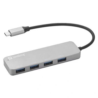 Bild av Sandberg 4 Port USB Hub 3.0 porte Silver