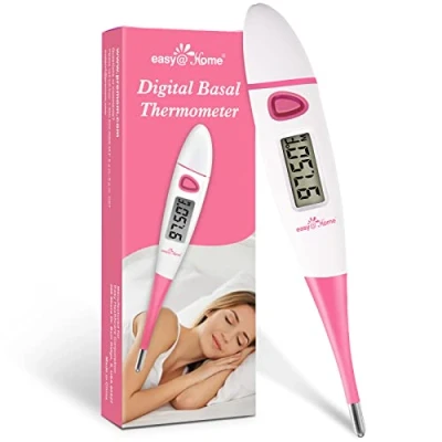 Bild av Easy@Home Fertilitetsbasaltermometer:Digital Oral Basaltermometer för att mäta basalkroppstemperaturen och förutsäga din ägglossning Övervaka ditt fertilitetsfönster med Premom appen