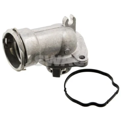Bild av SWAG 10 4757 Thermostat d&#039;eau 87 avec joint d&#039;étanchéite boîtier MERCEDES BENZ: Classe C Berline, Break, CLK Coupe