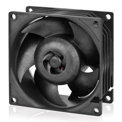 Bild av ARCTIC S8038 7K Fläkt, 80x80x38 mm, 500 7000 rpm, PWM reglerad, 4 polig kontakt, 12 V DC, svart