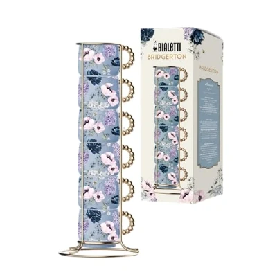 Bild av Bialetti Set 6 Bridgerton, Porslin, Stapelbara muggar 60 ml