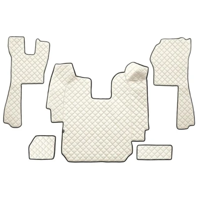 Bild av F CORE FL03 CHAMP Ensemble de tapis sol Similicuir avant 5 blanc ivoire