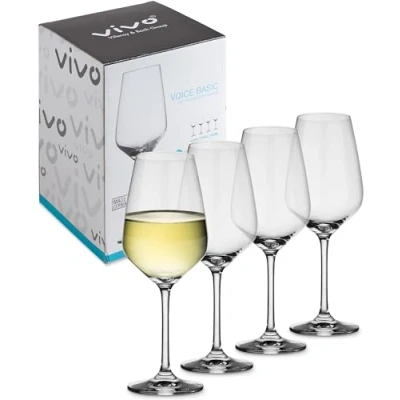 Bild av like. by Villeroy &amp; Boch Group Voice Basic, vitvinglas set, 4 delar, 356 ml, Kristallglas