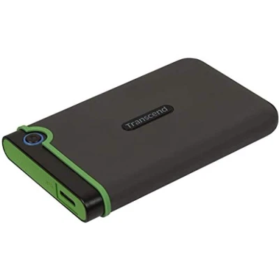 Bild av Transcend 2TB Rugged Portable Hard Drive Shock Resistant USB 3.1 Gen 1 StoreJet Military Green TS2TSJ25M3G