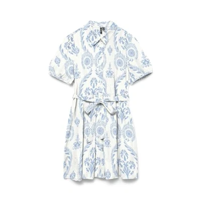 Bild av Vero Moda Vmdicthe 2/4 Short Volume Dress WVN Ga, Snövit, XS