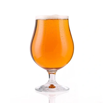Bild av Stölzle Lausitz öltulpan Berlin, set om 6 I 400 ml ölglas perfekt för ölälskare diskmaskinssäkert öltulpanset stor okrossbara vetefulpaner av blyfritt kristallglas