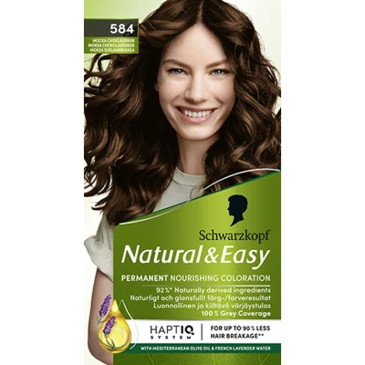 Bild av Schwarzkopf Natural &amp; Easy 584 Mocka Chokladbrun pcs 1