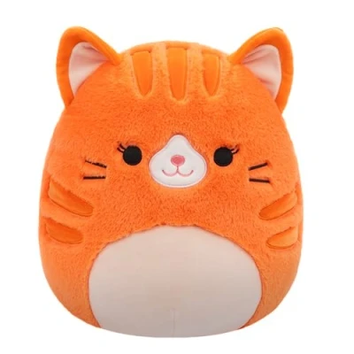 Bild av &quot;Squishmallows FuzzAMallows Plyschleksak Gigi the Orange Cat 30 cm Sällsynt exklusivt original 2024 &quot;