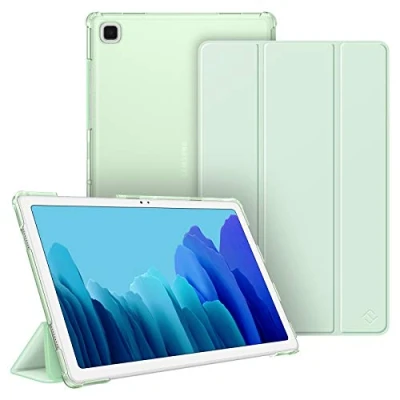 Bild av Fintie Fodral för Samsung Galaxy Tab A7 10,4 2022/2020, ultratunt skyddsfodral med genomskinlig baksida och automatisk sömn/väckningsfunktion, grön