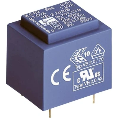 Bild av Block VB 1,5/2/9 PCB transformator 1 x 230 V 2 9 V/AC 1,50 VA 166 mA