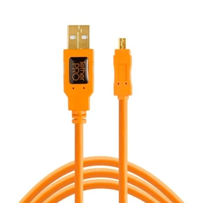 Bild av USB kabel TetherPro 2.0 A/Mini B 8 polig 15 &#039;Org [tet cu8015 org]