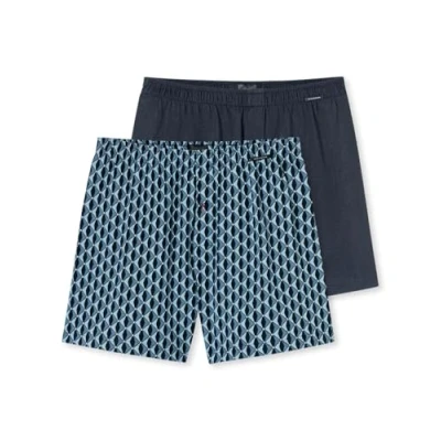 Bild av Schiesser 2 PACK Boxershorts, Storlek: Small, Dark blue/blue