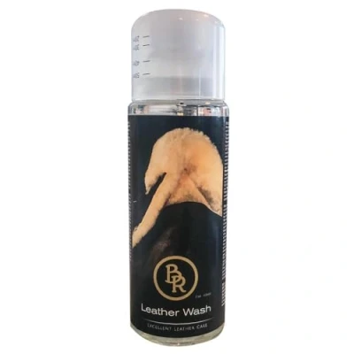 Bild av BR läder och lammpäls tvättmedel Leather Wash 300 ml med doseringskorg
