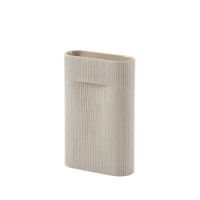 Bild av Muuto Ridge Vase Vas Medium Beige W8,5 x L23 H35 cm