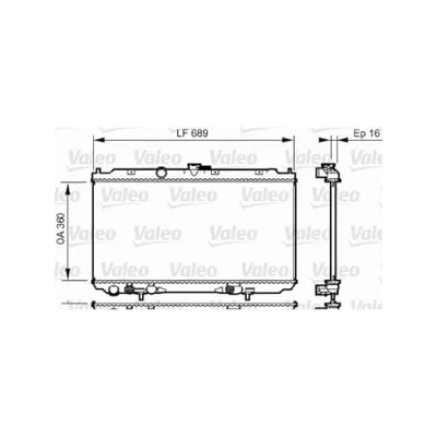 Bild av VALEO 734706 radiateur du moteur Aluminium 360 698 16 sans thermostat de liquide refroidissement Grille soudée