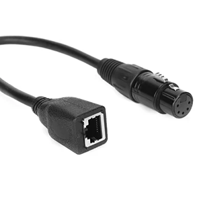 Bild av 5 stifts XLR Till RJ45 Adapterkabel, Hona Adapteromvandlare, 30cm/0.98ft, Syrefri Koppar
