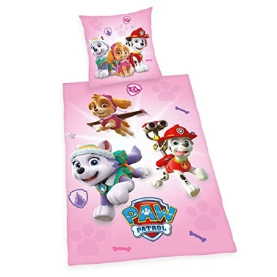Bild av Herding PAW PATROL sängklädesset, vändmotiv, påslakan 135 x 200 cm, örngott 80 bomull/Renforcé