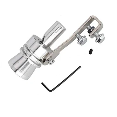 Bild av Turbo ljudsimulator visselpipa, trumpettyp universal avgasrör tryckavlastningsventil aluminiumlegering simulator visselpipa ljud (XL)