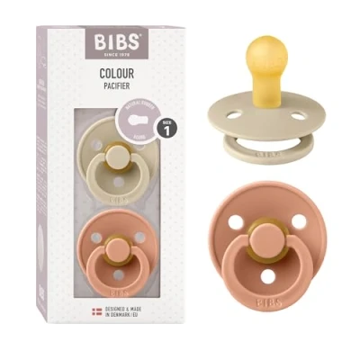 Bild av BIBS Colour Latex Size 1 Vanilla/Peach 2 pack