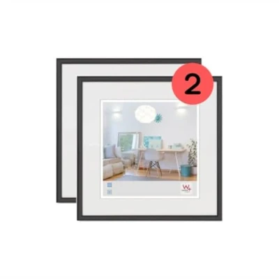 Bild av Walther Design Tavelram Svart 20 x cm Dubbelpack, New Lifestyle plastram KV220BD