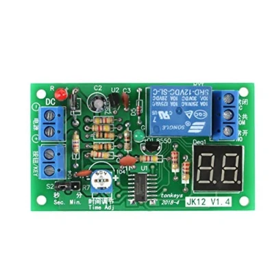 Bild av 1St DC 12V Led Skärm Nedräkning Justerbar Timer Switch Modul fördröjning Relä På/Av