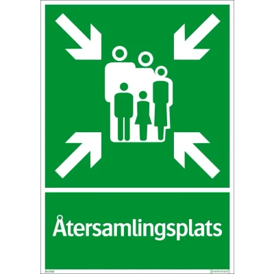 Bild av SKYLT 303750 ÅTERSAMLINGSPLATS 297X420MM Beijerbygg Byggmaterial