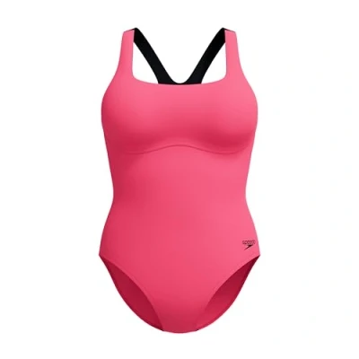 Bild av Speedo Womens FLEX BAND Swimsuit WITH Built IN SWIM BRA Baddräkt, Storlek: 38, Raspberry fill