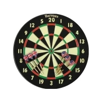 Bild av Harrows Darts World Champion Family Dart Game, Dartboard, Svart, Grön, Röd, Gul, Borst, 45,7 cm (18), 6 styck