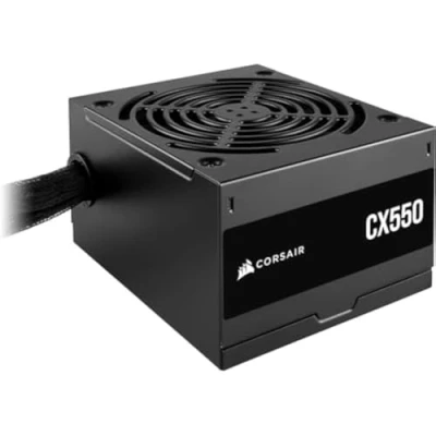 Bild av CORSAIR CX550 ATX 550W Nätaggregat 80 PLUS Bronscertifierat Låg Ljudnivå Hylsor För Kablar Icke Modulärt EU Svart