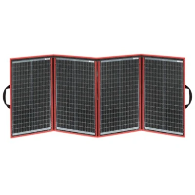 Bild av DOKIO 200 W 18 V vikbar solpanel kit monokristallin med solladdningsregulator och PV kabel (för 12 bilbatteri, AGM, gelbatteri, syrabatteri) flott levererad, förpackad går