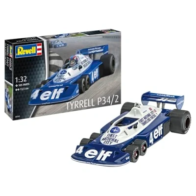 Bild av Revell 07741 Tyrrel P34/2 6 hjulare 1:32 skala obyggd/omålad plastmodellsats