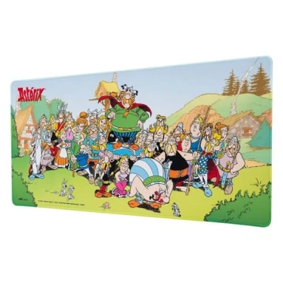Bild av Grupo Erik Asterix XXL Mouse Mat Desk Pad 31.5&quot; x 13.78&quot; Non Slip Rubber Base Pad, Gaming Keyboard And Obelix