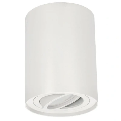 Bild av EDO Taklampa SKAND 1 Spotlight 1xGU10 Uttag Aluminium 35 W Rund Takstrålkastare Ytmontering Takspot Vit Ytmonterad Strålkastare Underskåpslampa för Vardagsrum Kök Hall