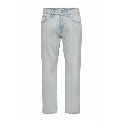 Bild av ONLY &amp; SONS ONSEDGE Straight LB 9393 DOT DNM, Ljusblå blekt denim, 29W / 30L