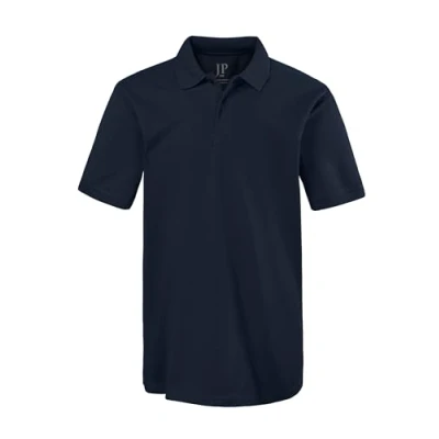 Bild av JP 1880 herrstora storlekar, överdimensionerade herrkläder, L 8XL, pikétröja, basic, halvkort ärm, piké, upp till 10XL 702560, Mörker marin, XXL