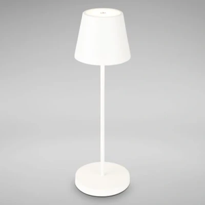 Bild av B.K.Ljus dimbar bord trådlös, LED sänglampa med touch som balkongdekoration, utomhus, sovrum, vardagsrum, camping, trädgård, USB C, för inomhus och utomhusbruk, svart, 38 x 12 cm (HxD)