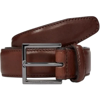 Bild av Tommy Hilfiger HUDSON LÄDER 3.0 AM0AM13379 fast bälte, Brun (kaffeböna), 95, (kaffebönor), 95